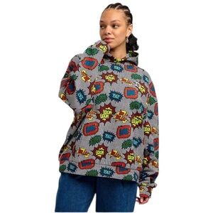 NWOT Lucy & Yak Bailey Hoodie Organic Cotton Super Yak Print Size XL Unisex
